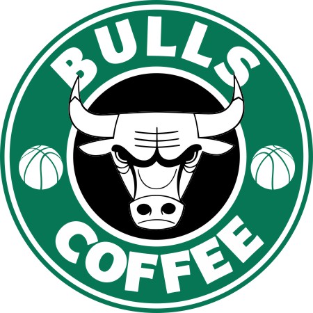 Chicago Bulls Starbucks Coffee Logo vinyl decal